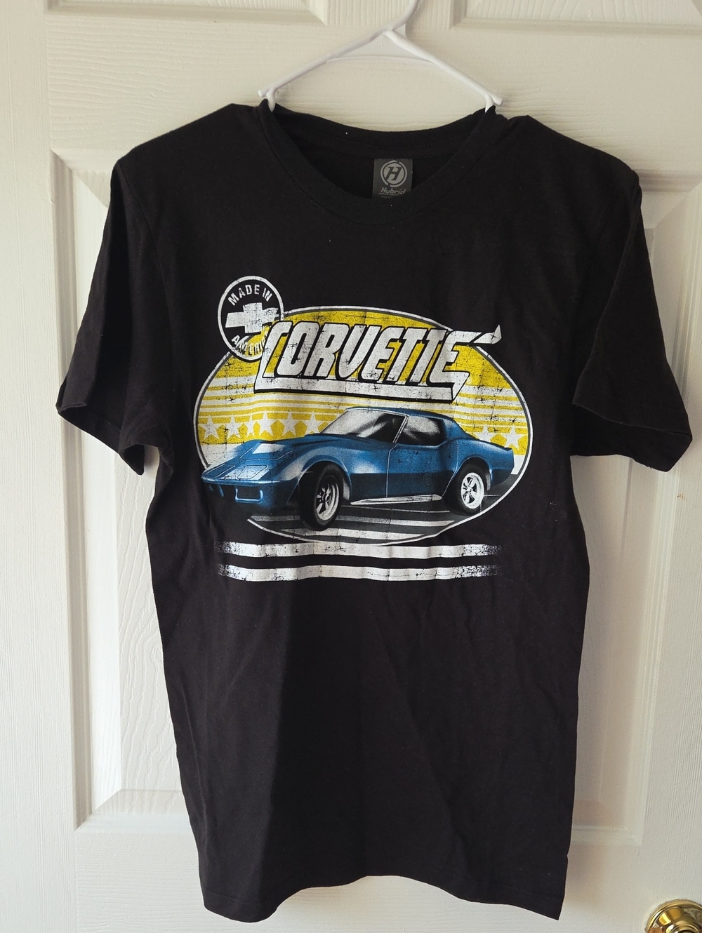 C3 Corvette Graphic Tshirt Black Sz S Short Sleeves Retro Classic Auto